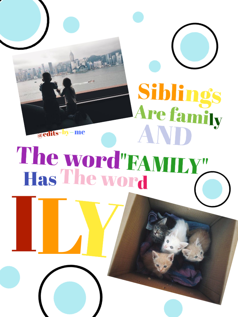 //Tap\\
Contest entry for PicCollage's contest about siblings. Me and lattebunny somehow used the same pictures 😂😂👏 you could go see it in my recents of my remixes. QOTD: Dogs or cats? AOTD: dogs! Comment: ICEEE CREEAAAMMMM!!