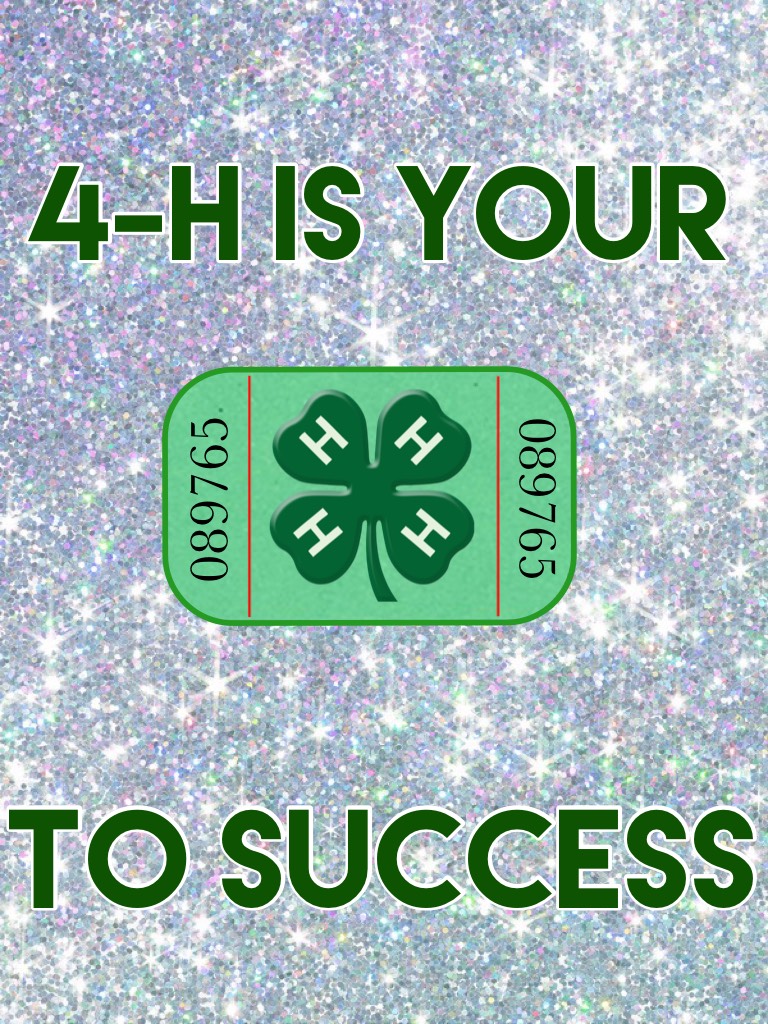 4-H is your ticket to success!