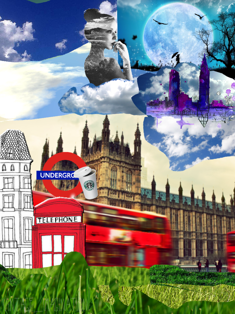 Pconly vintage London style collage. This took me ages!!!! 😭😂 Rate 1-10 would be nice 😝