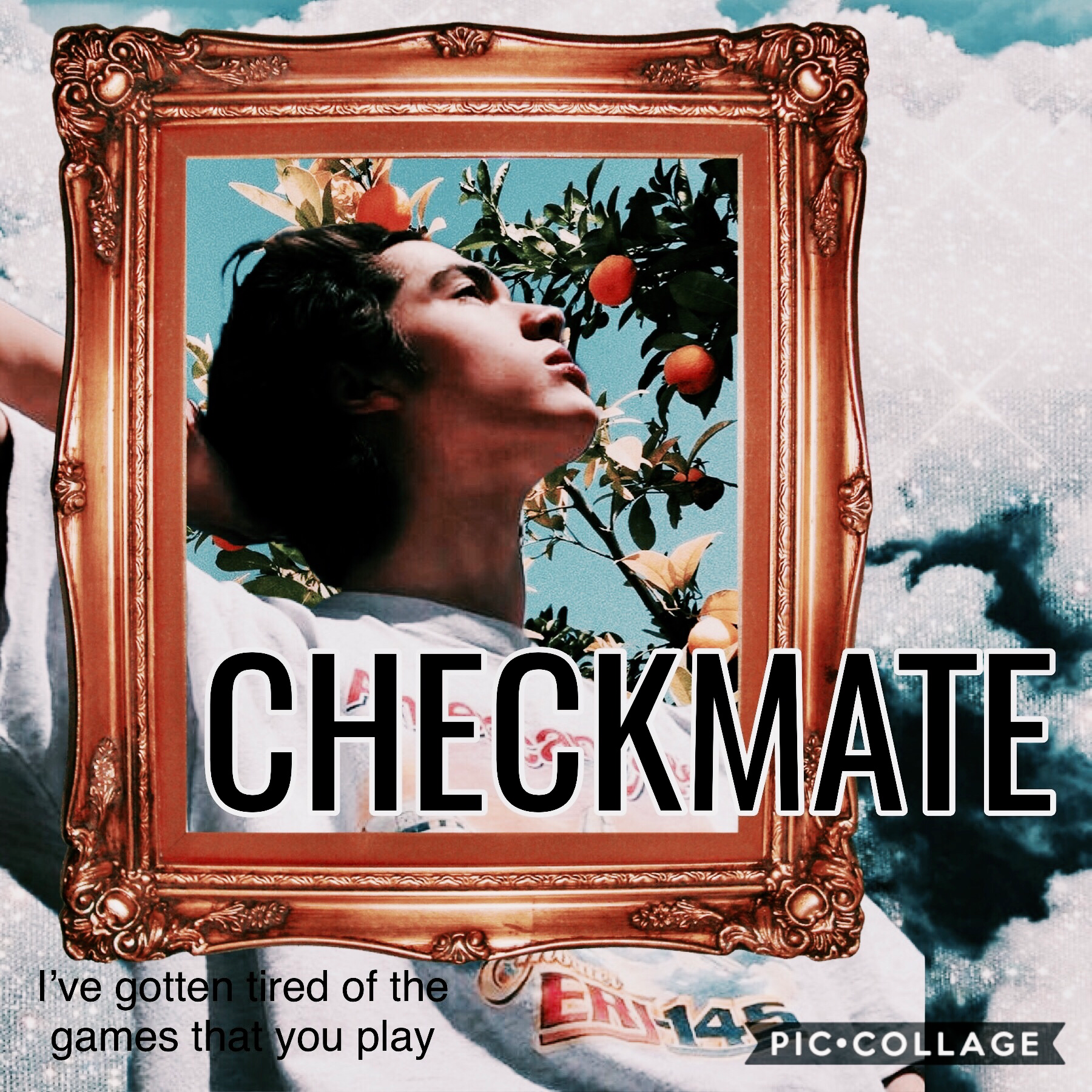A little collage thing that I made 😂😂 the song is checkmate by Conan Gray