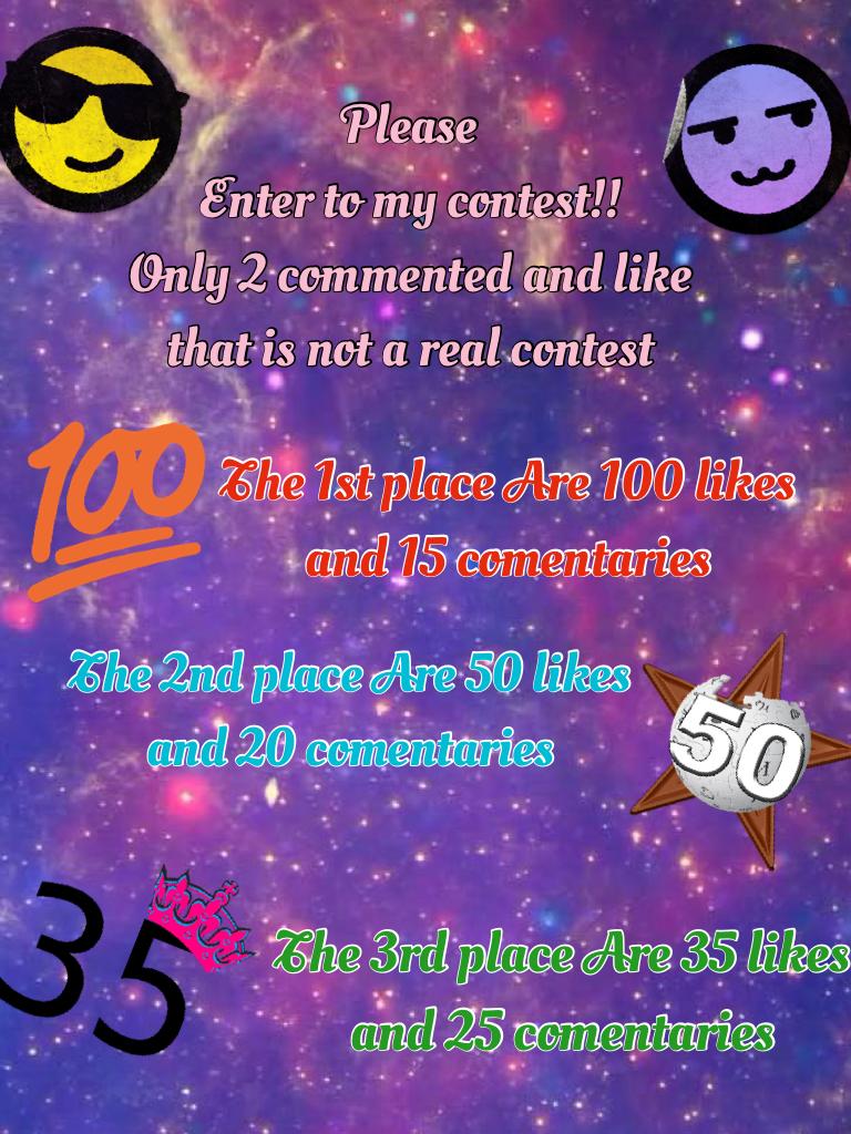 Enter to my contest please!