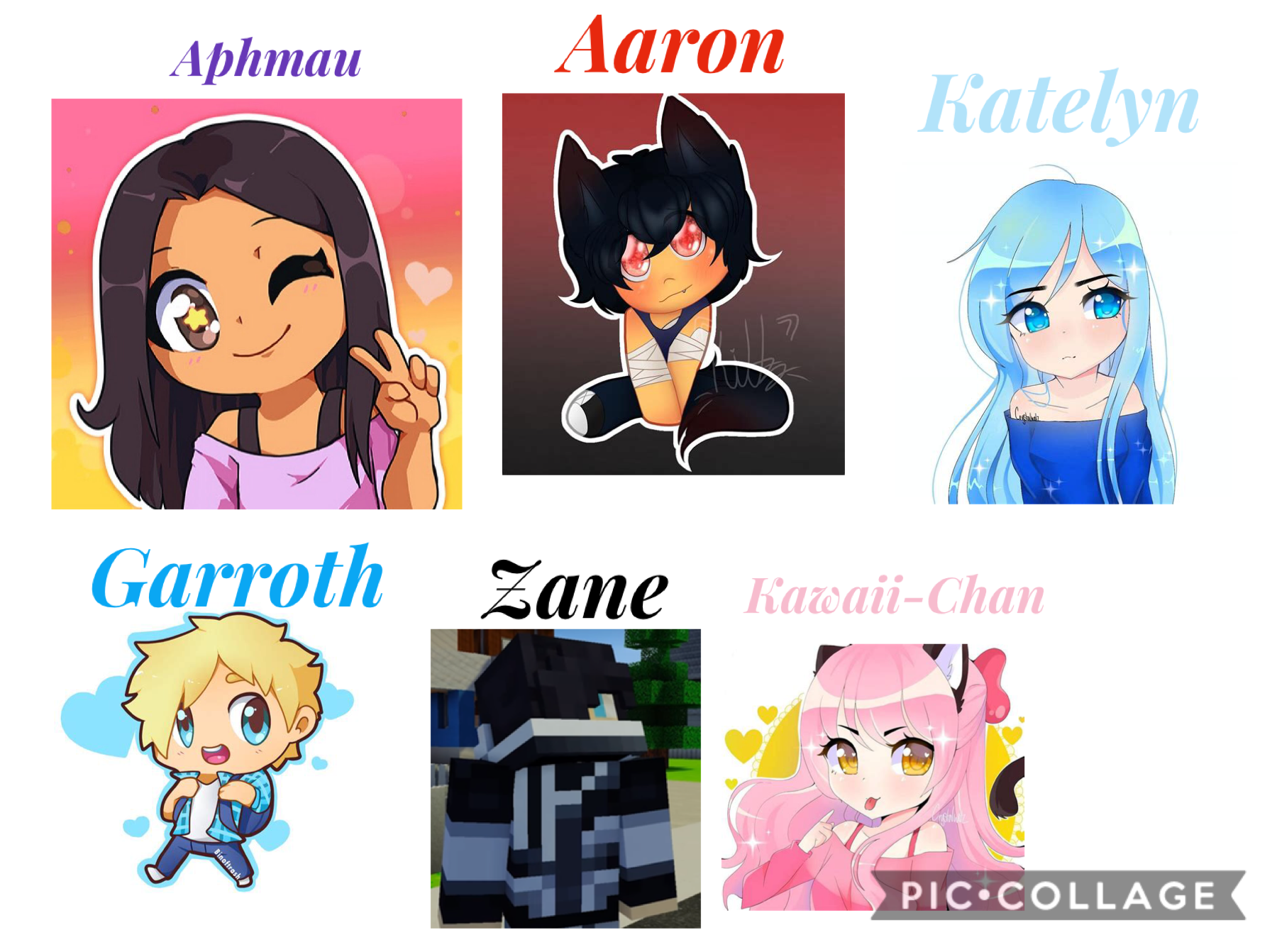 Some aphmau characters 
Part 1