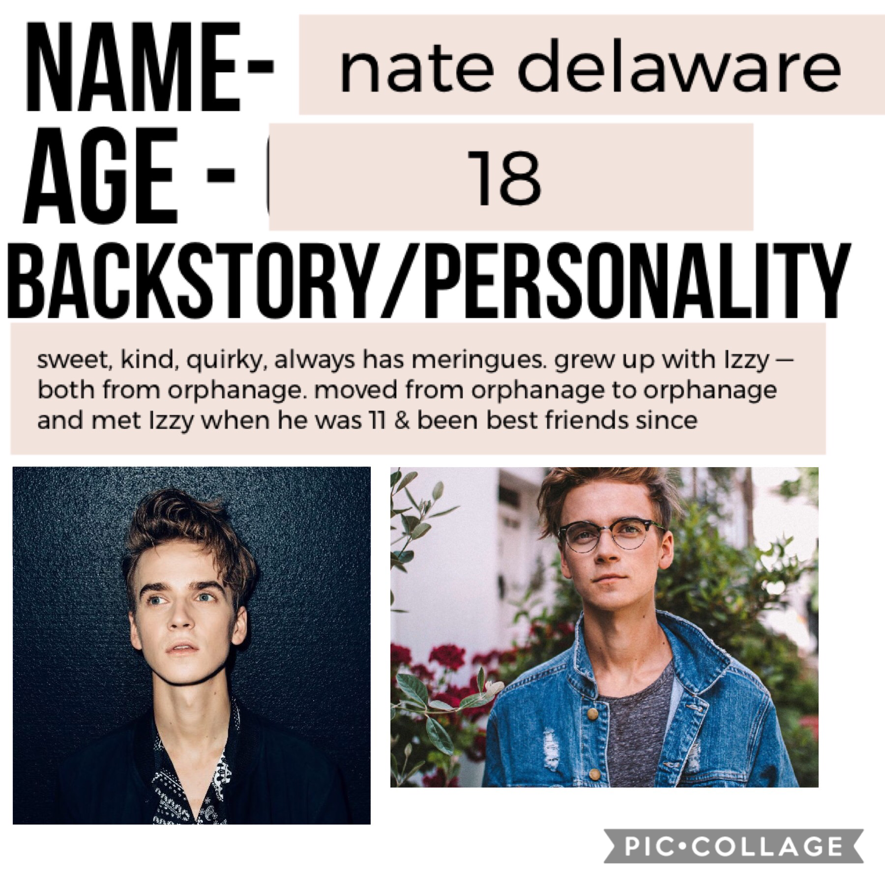 •my first OC• nate delaware •