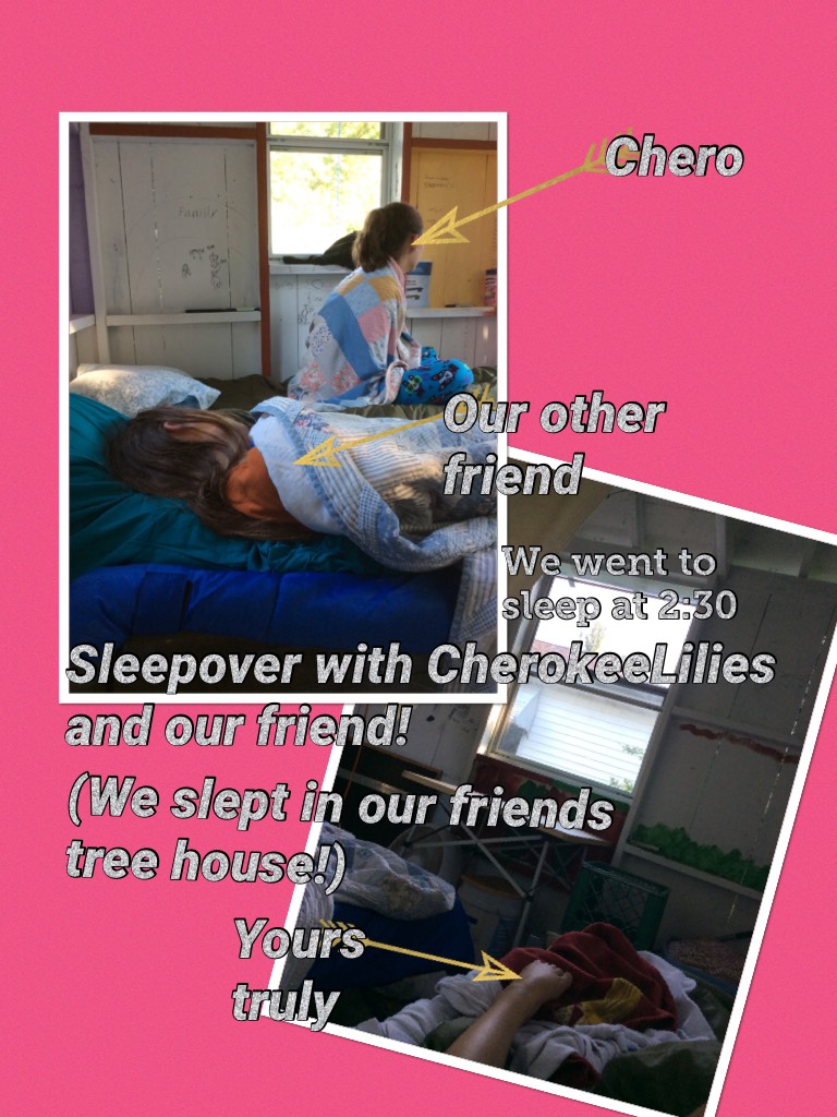Sleepover! comment fun things you have done with friends in the past week!
