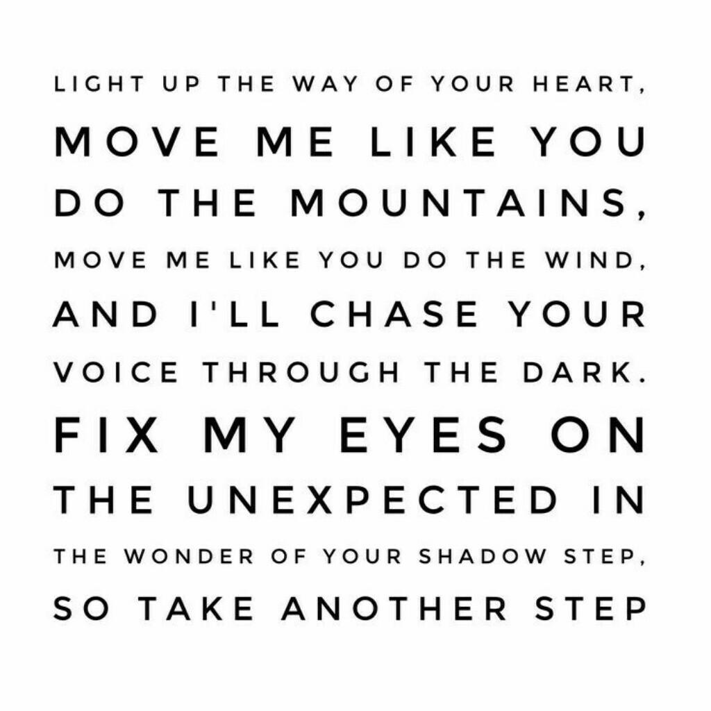 Lyrics to Shadow Step by Hillsong ✝