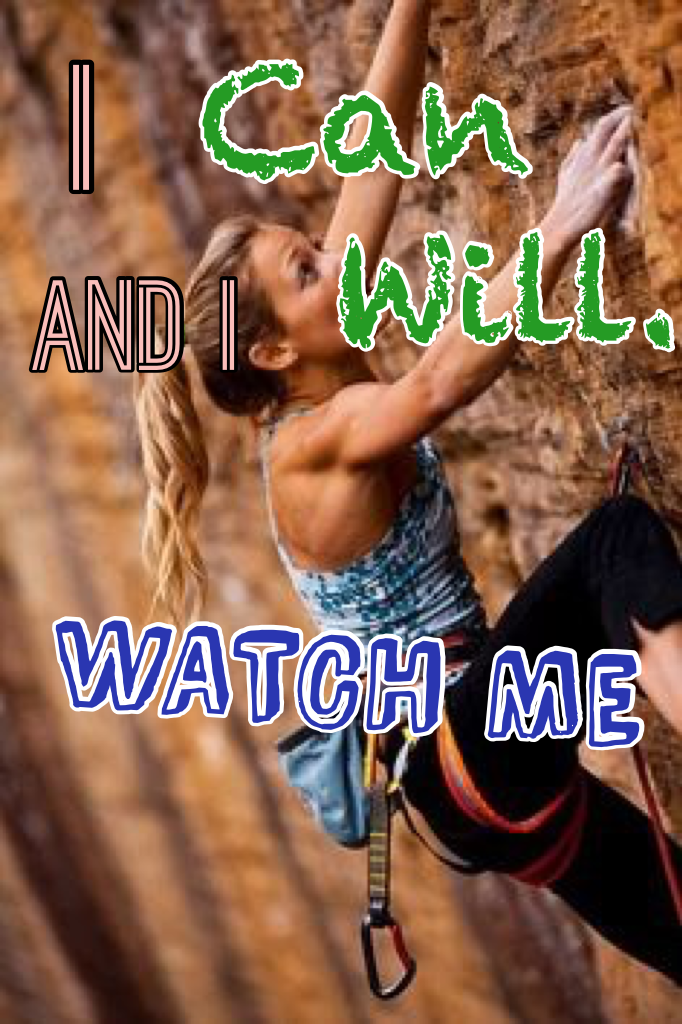 I can and I will. Watch me. 