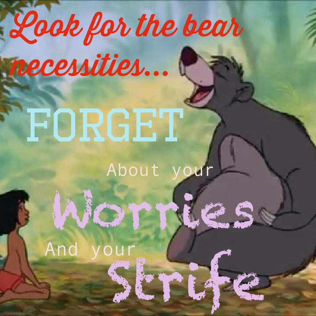 Forget about your worries and your strife guys ;)
