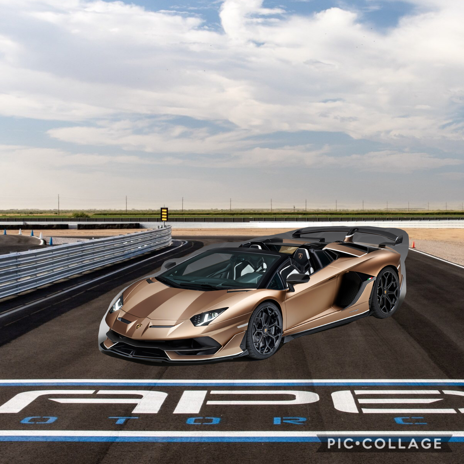 Lamborghini on track