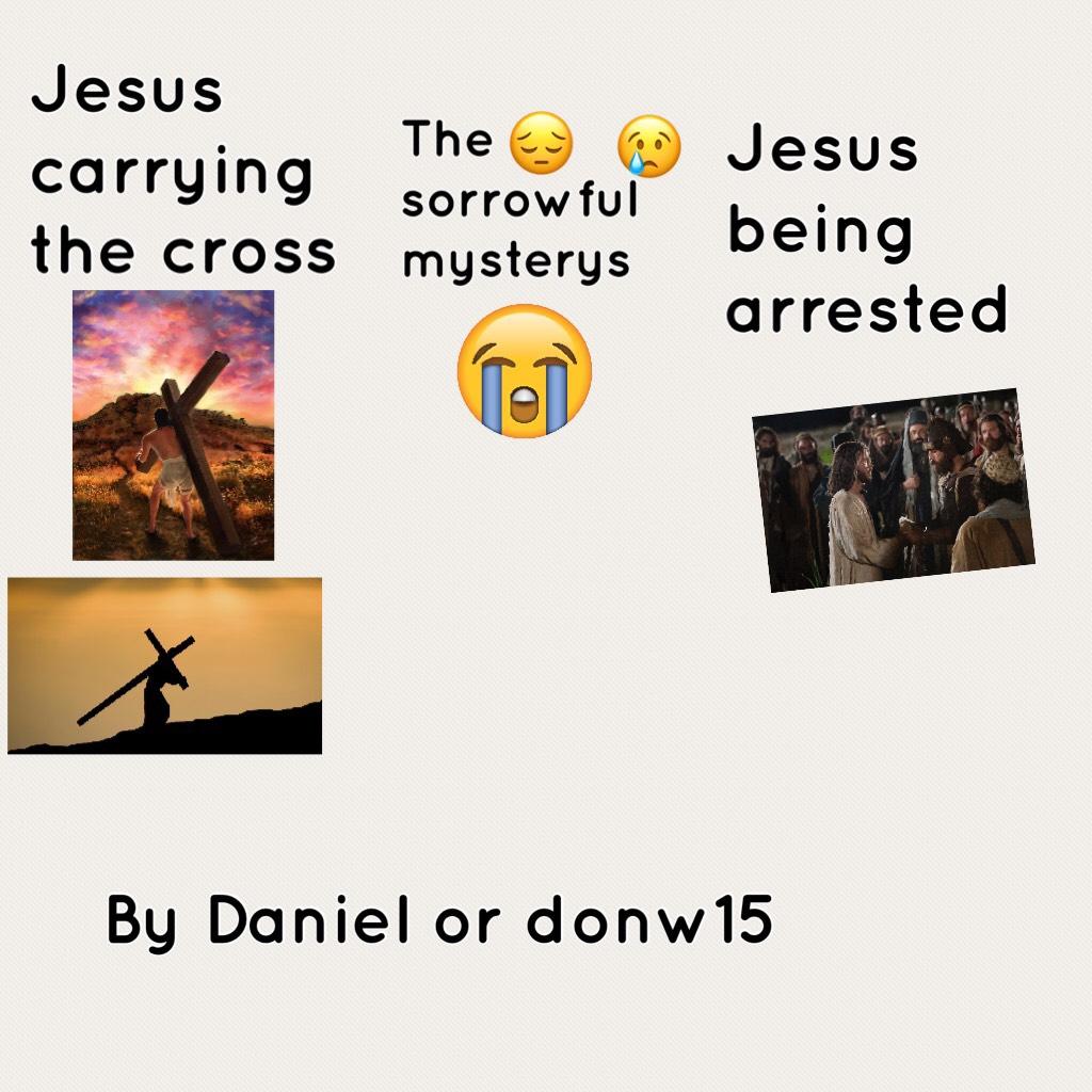 Jesus carrying the cross 