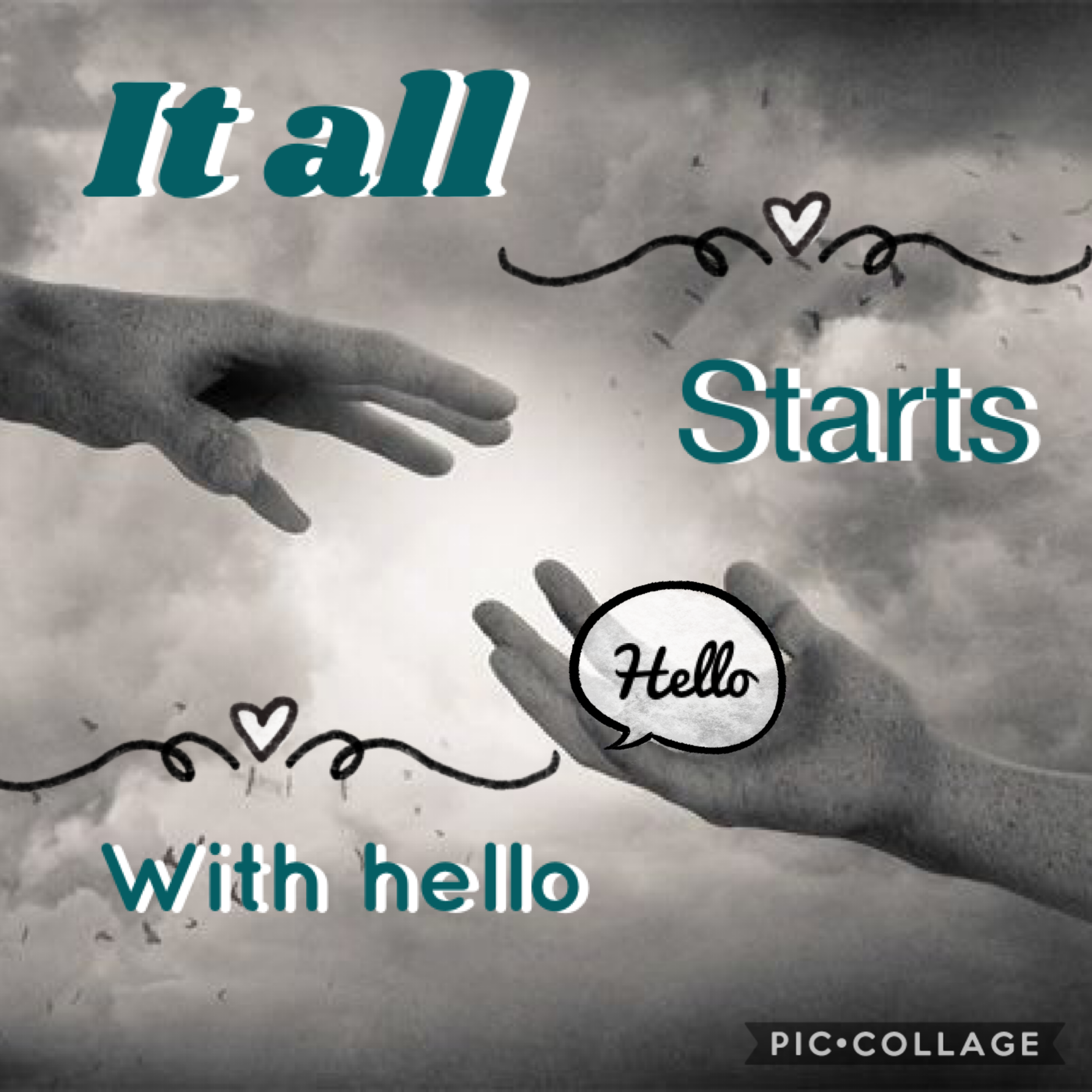 Say “hello”  you have to start somewhere!:)