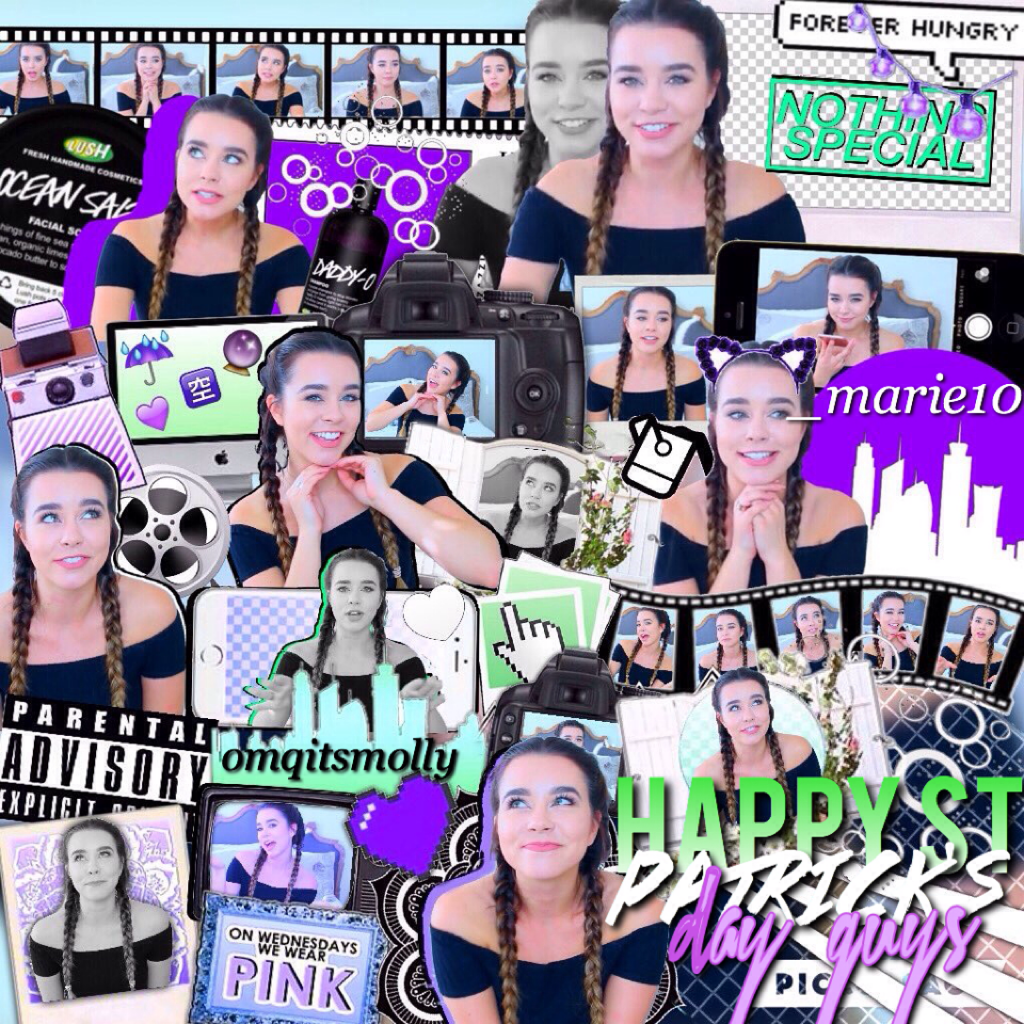 ✨Click here✨
Hey 
Happy St Patrick's Day🍀
Collab with the amazing _marie10💗
I love this collage so frickin much😍
Byee💓