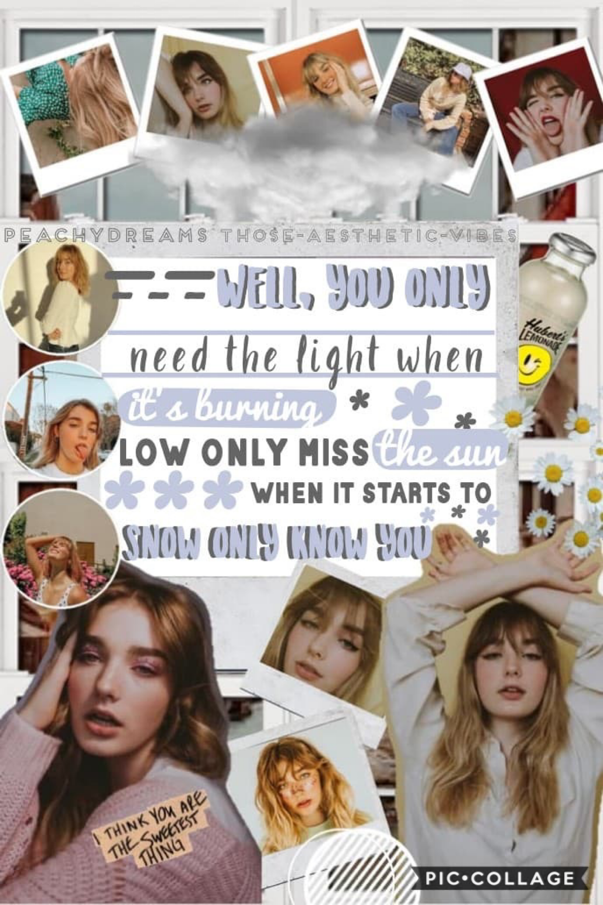 ☁️1/9/21☁️
This is a collab with....... (Drumroll please) My bestie peachy-dreams!!!! ☺️ I did the bg and she did the stunning text!!!! Go follow her rn!! Q: Whaf is your style or aesthetic? A: I feel like I’m vintage! 😂 Stay safe skies and have a blessed