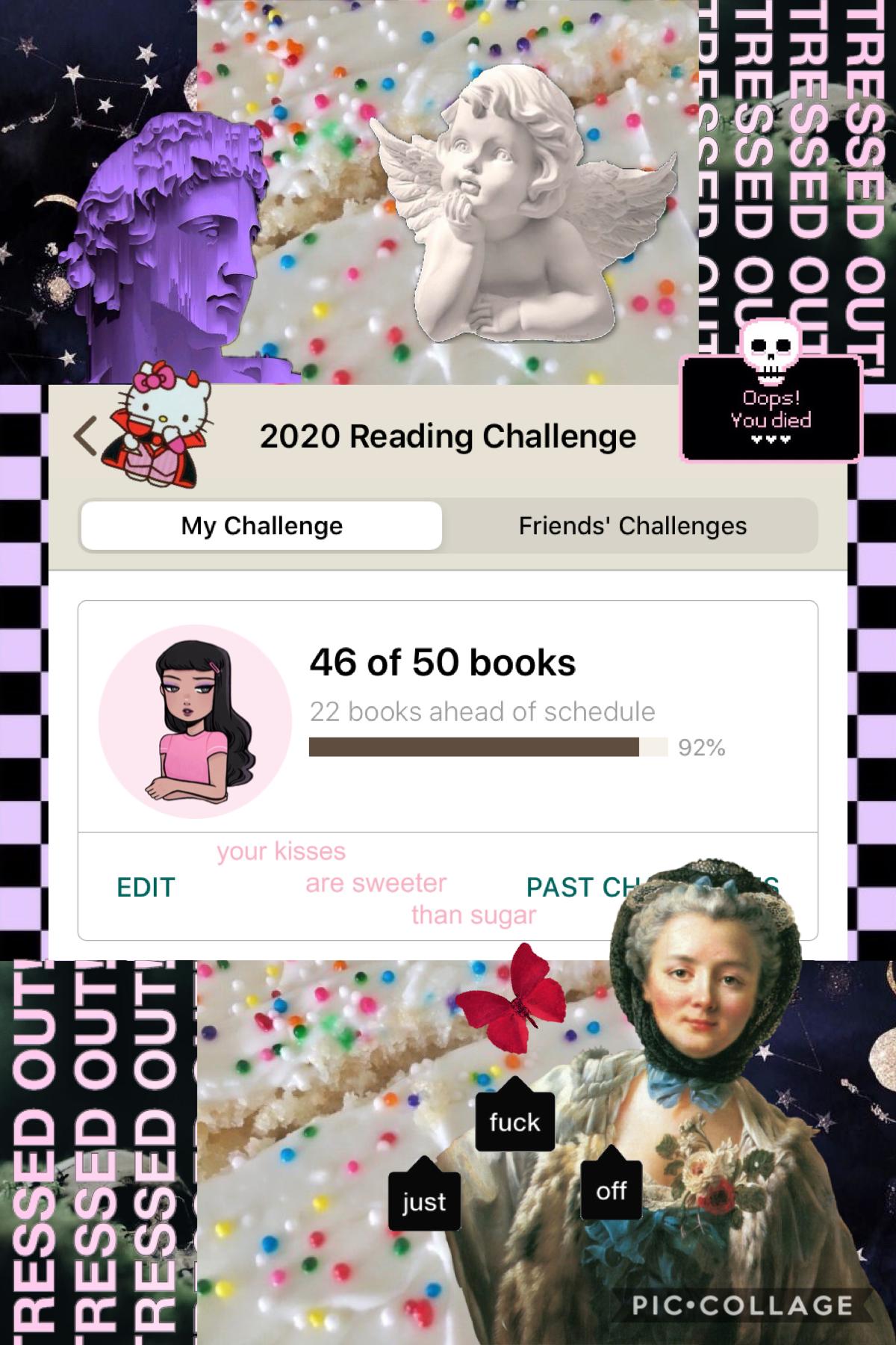 can y’all spot my 16 different personalities on this post 😂🤪🥰🐍🍓 just wanted to share that my goodreads challenge is THRIVING as i’ve taken to gobbling up books during quarantine 😂😍 how was your sLeep? did you dream? 👀💕