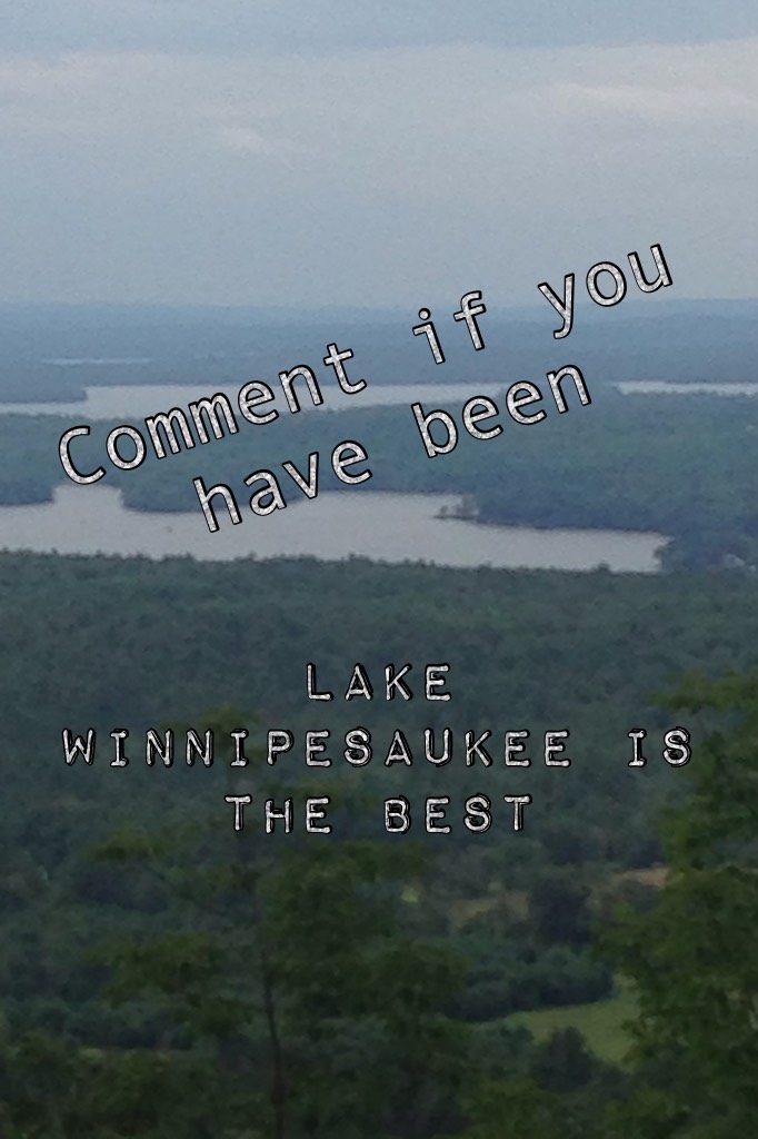 Lake Winnipesaukee from castle in the clouds