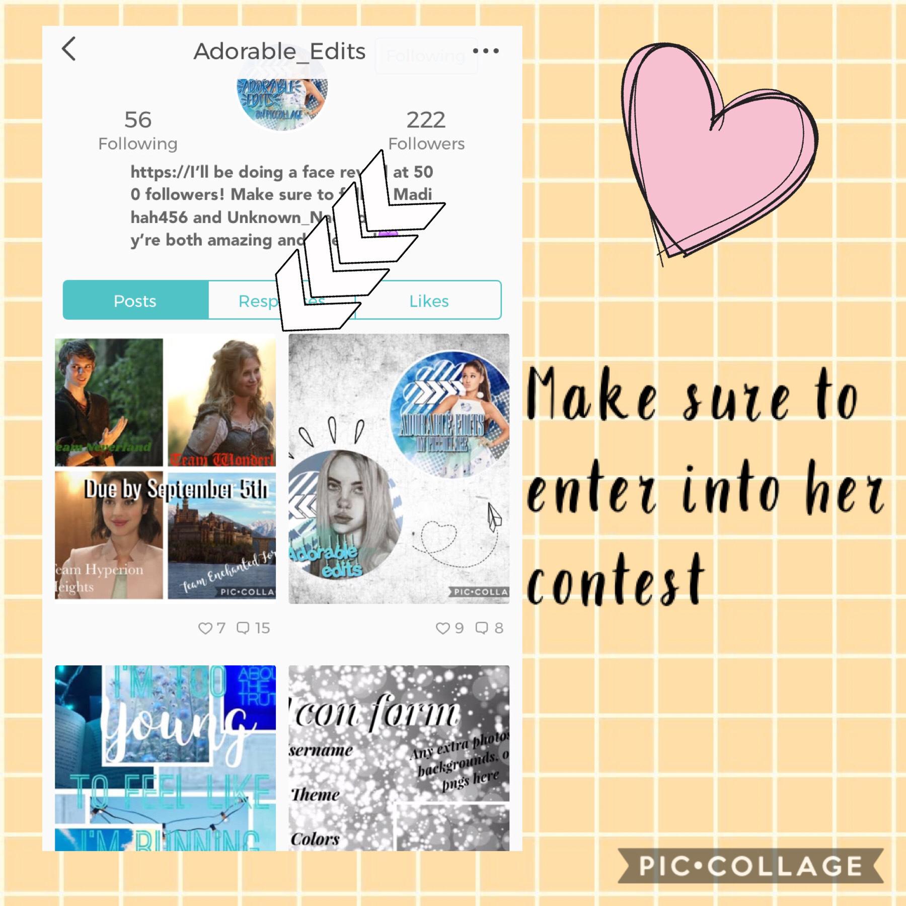 Please go enter into her contest!! She’s the best!