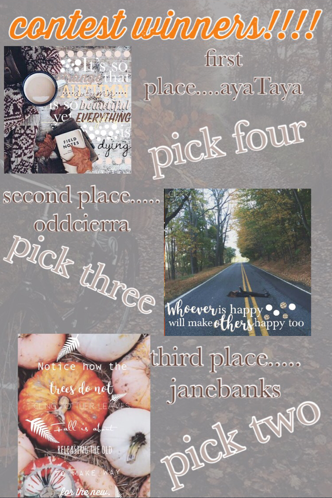 •PRIZES•
pick from...
Spam, shoutout in caption, icon, collage of your choice posted on my account, feedback, and collage 
