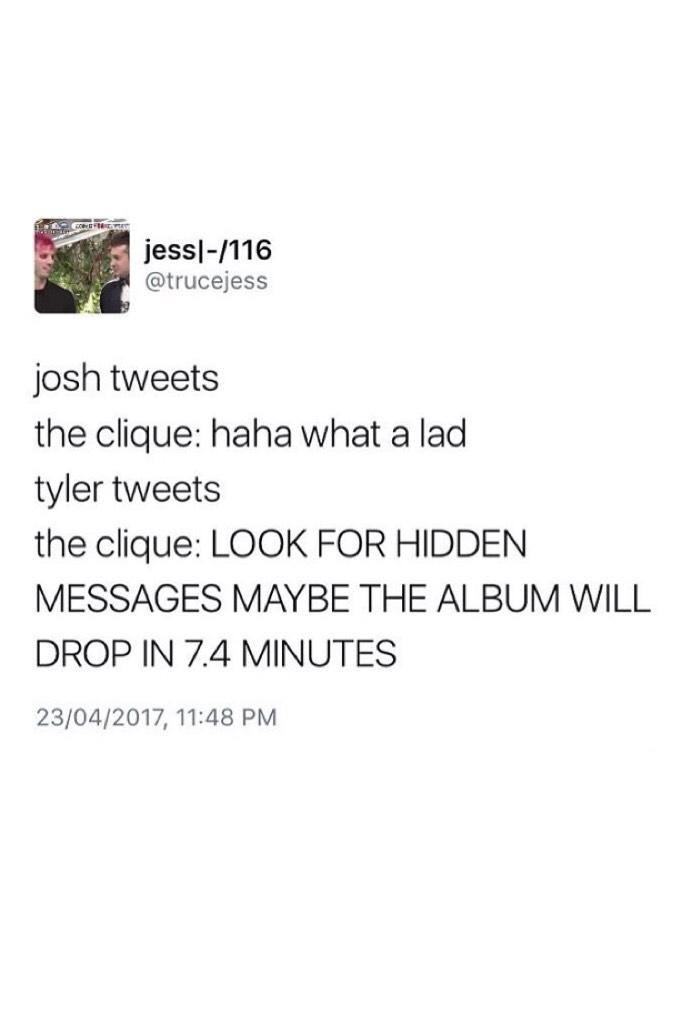 i have never anticipated anything more than the new tøp album. i just can't wait!