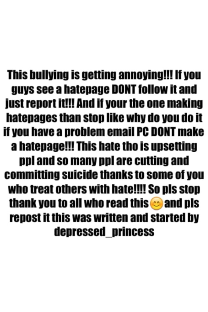 Thank you depressed_princess! Your words mean a lot to so many different people. I am proud to carry on you message.