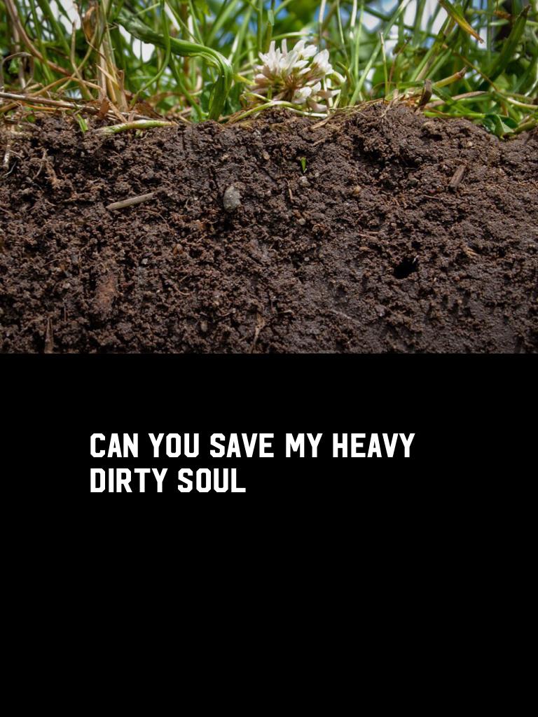 Can you save my heavy dirty soul