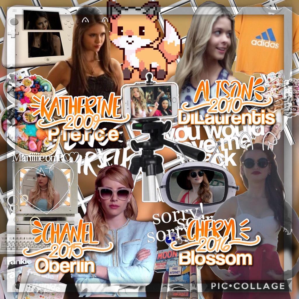 🧡- T A P -🧡

Edit about my favorite b**ches from TV shows! Hope you like!!✨😘

QOTD - Which one is your favorite?

AOTD - I really love Chanel and Cheryl👑

✨