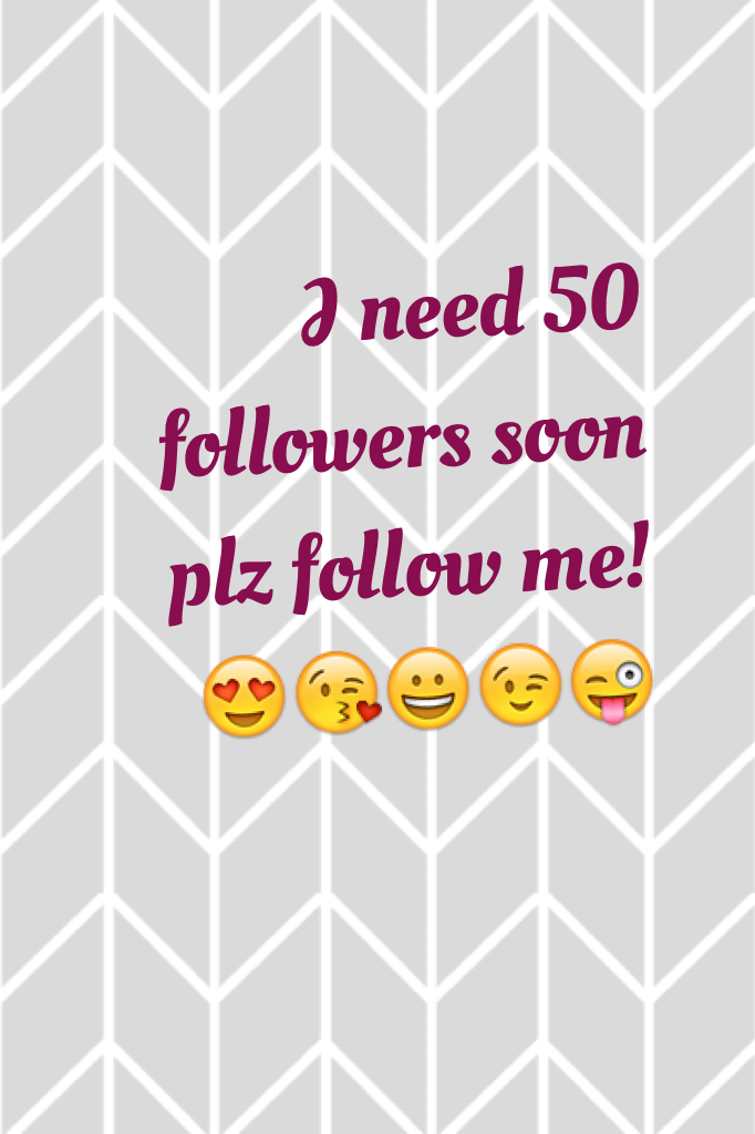 Plz follow me! Thanks