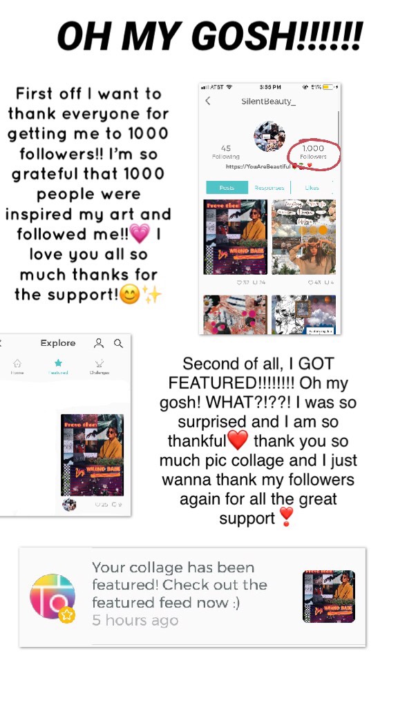 Click✨
I really am super thankful for every one of you and for all the amazing friends I have made here♥️ I have been on this account for about 2 1/2 years and i have made many friends and had so much fun! I don’t know how much longer I will stay on pic c
