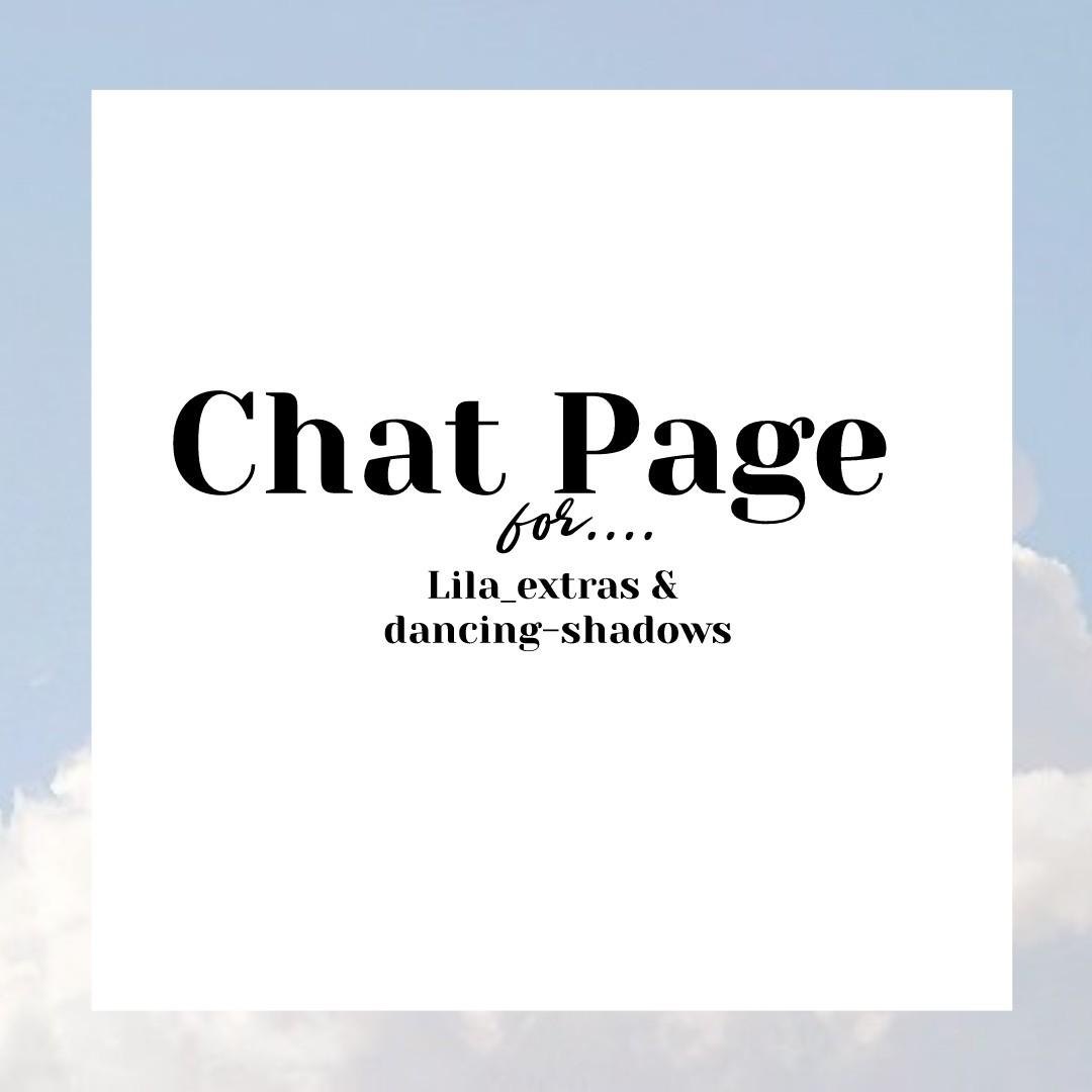 🕊️Tap🕊️
Chat Page for me and dancing-shadows.