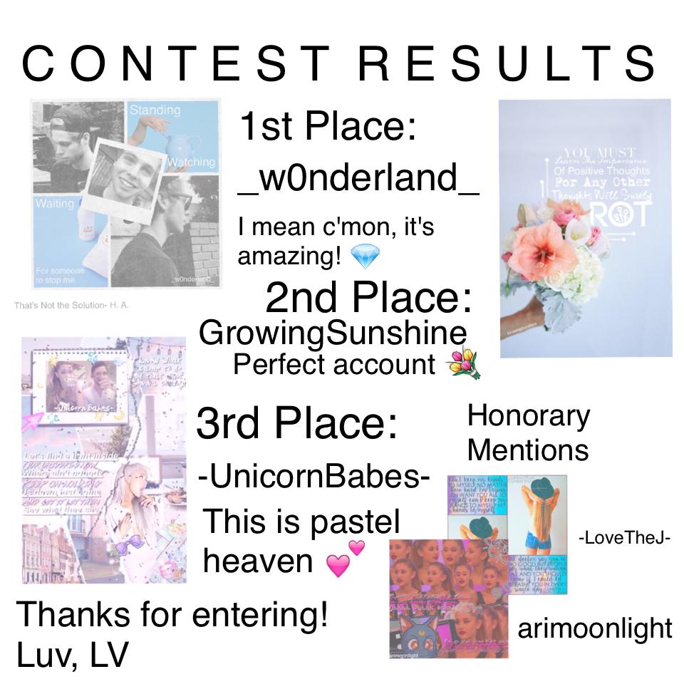 Ugh 😫 All the entries were amazinggggggg 💎💕