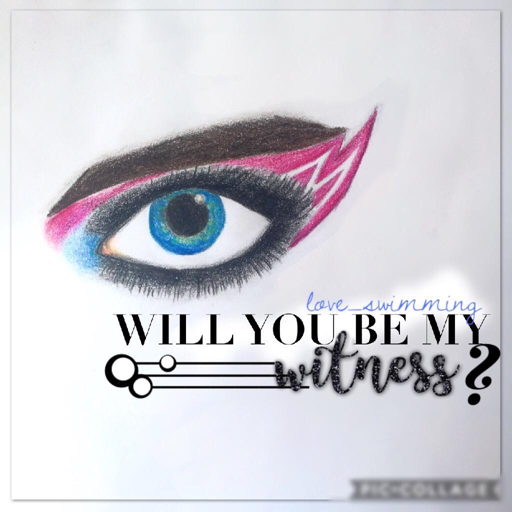 Yep I'm kinda back💕 witness is fire🔥😻 who agrees? Btw, I did the drawing👁✨ I think it turned out pretty cool😏💫