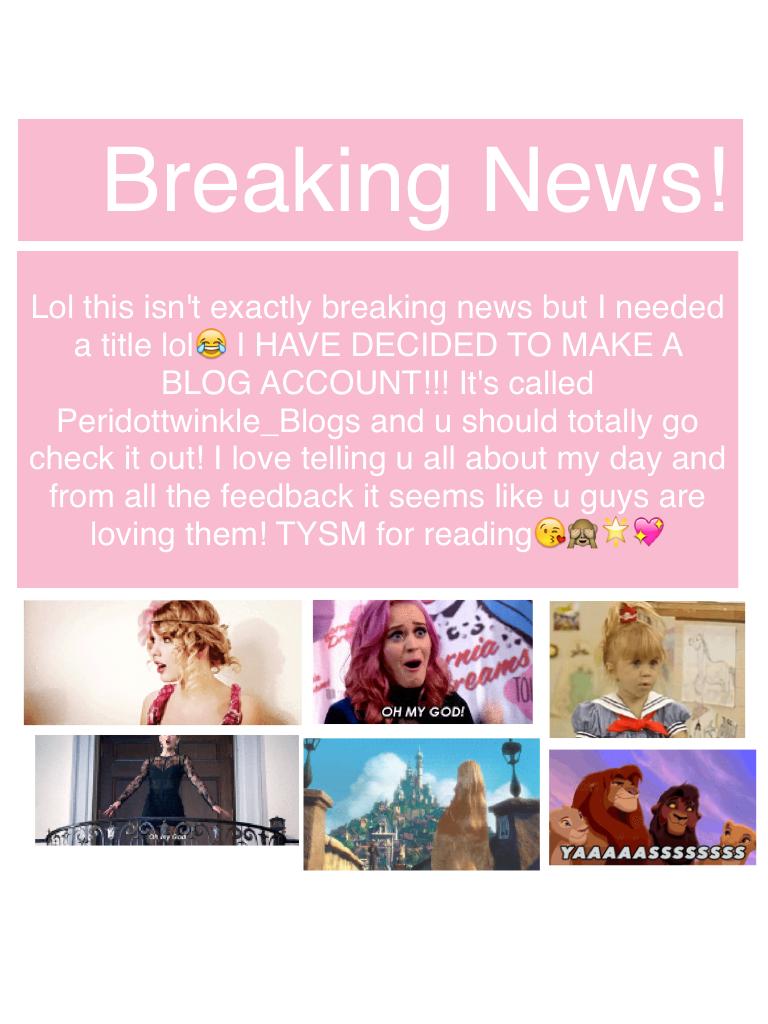 I finally made a blog account!! Go check out @Peridottwinkle_Blogs!!!💖