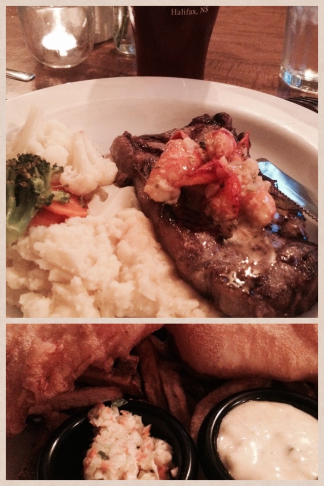 Steak, Lobster, Fish & Chips, Delicious! @PrivateerInn @TasteofNS