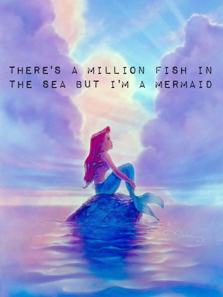There's a million fish in the sea but I'm a mermaid 🙌🏻💦