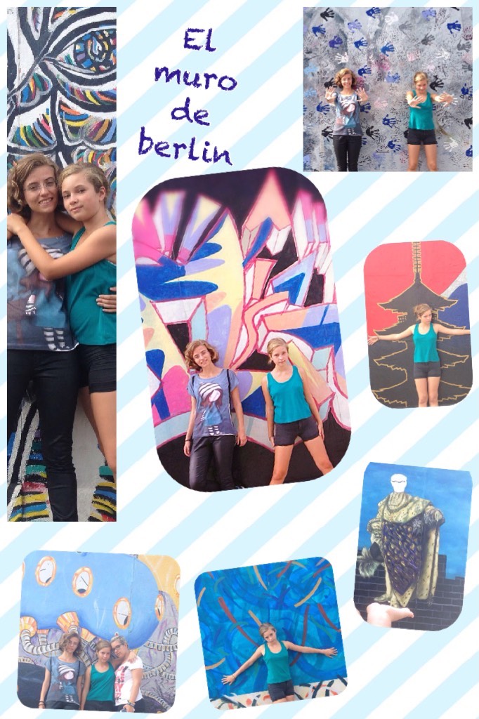 En el muro de Berlín!!!