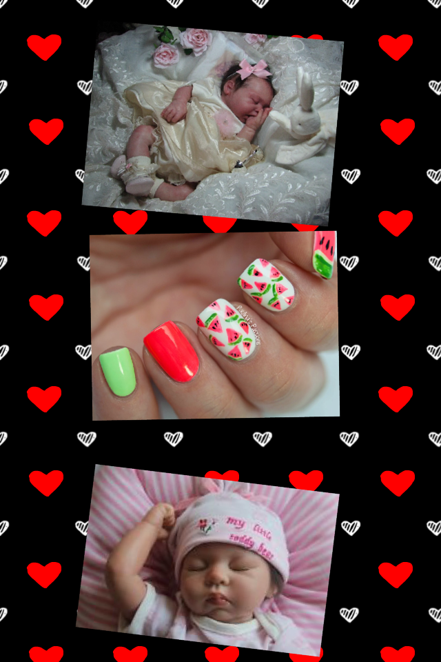 Reborn baby dolls to cute and some nails have a great day on picollage 7 years old old I have a reborn baby doll