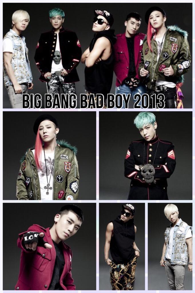 TAP☝🏼☝🏼☝🏼/
Big Bang bad boy 2013🖤
GUYS IM SO SORRY THAT I HAVE NOT POSTED ANYTHING FOR A VERY LONG TIME!🙏🏼 My phone doesn’t work a lot right now 😕and I’m going to get a new one!📱Also I got very busy with school because of test stuff📝But anyways I have mis