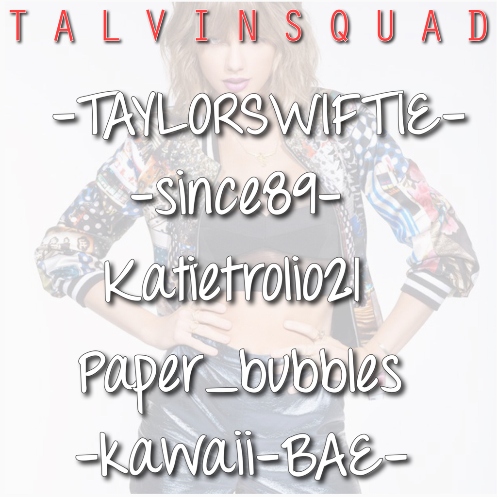 Okay! This is the Talvin squad  team!❤️ get to know each other in the comments!😊