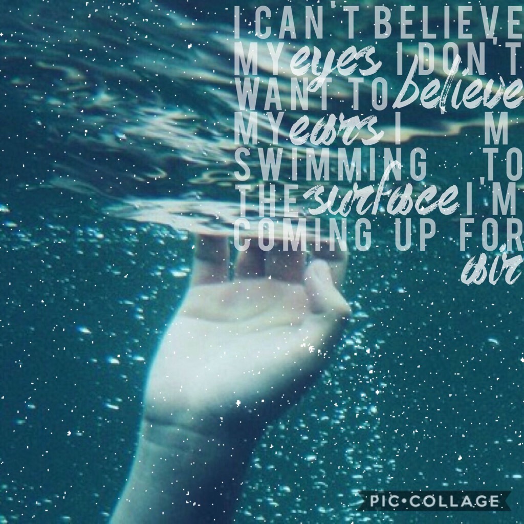 Hey, everyone! Long time no see, huh?
It's fEBS and swim is almost over. I have regionals tomorrow. Overall, I'm swimming 750 yards. Some people are only swimming 100. This song is The Currents by Bastille. 10/10 would recommend 