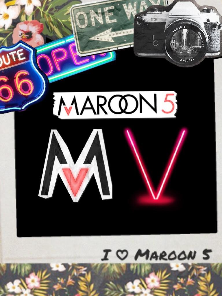 Maroon 5 using the pic collage stickers!