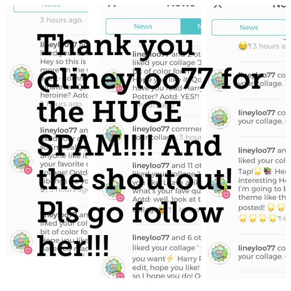 Thank you @lineyloo77!!!!!!!!!!

She’s so nice and thank you guys for liking my posts it means a lot :)