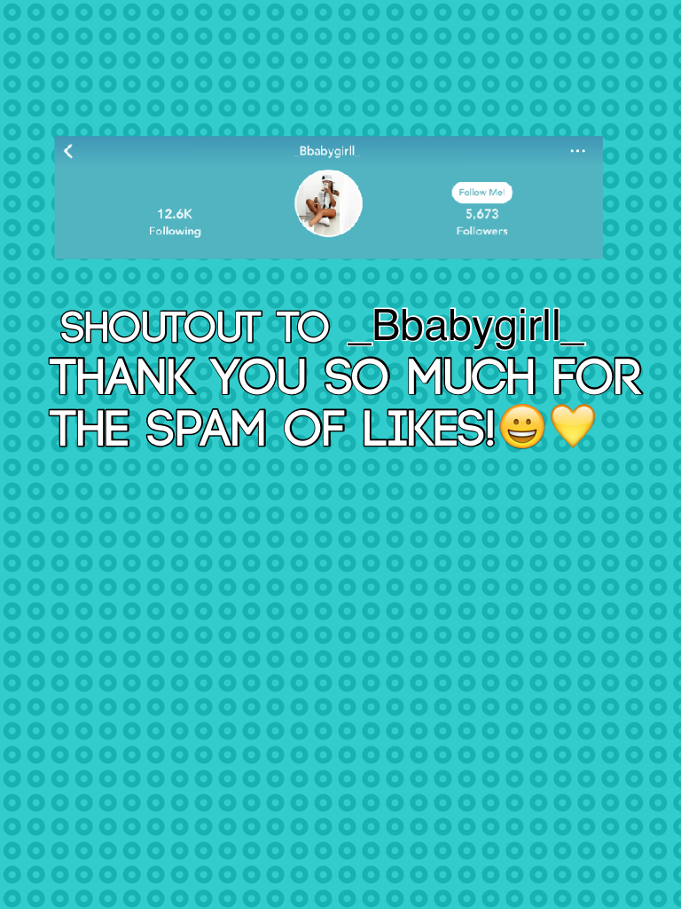 Thank you so much for the spam of likes!😀💛