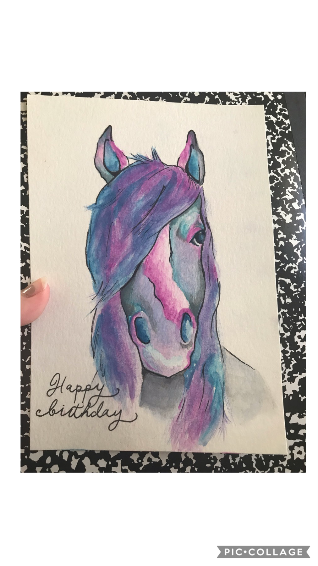 Made a little card for my mom’s bday! Had fun with colors.


Yeah I went home after Wendy’s and we had a talk through writing things out. He finally hid pills from me. My urges haven’t been that bad the past few days so far but idk saying he’s tired of he