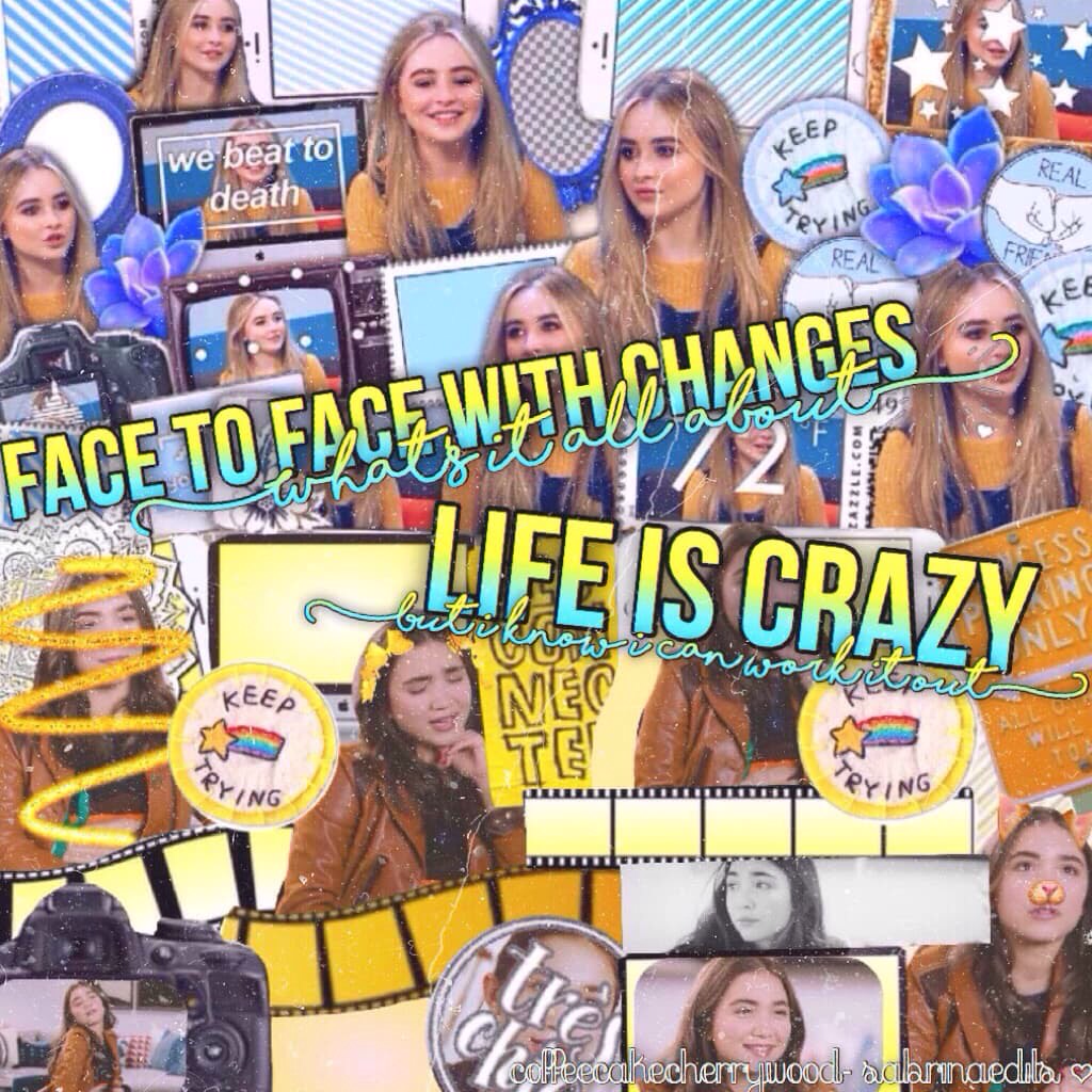 Collab with my bestie SabrinaEdits! She is amazing, smart, beautiful,  and one of my idols, so go and follow here right now! What are some of your New Years resolutions? 💛💙💛💙💛💙