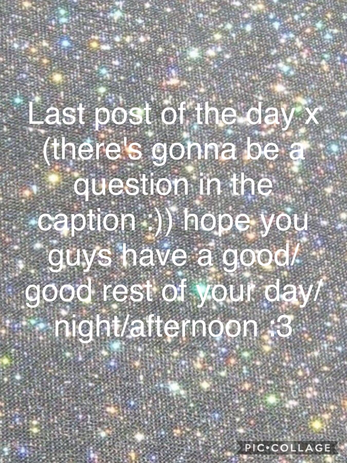 Qotd: How are you guys? (Tap for my answer)
Aotd: I'm fine but I don't feel very good x 😕💞