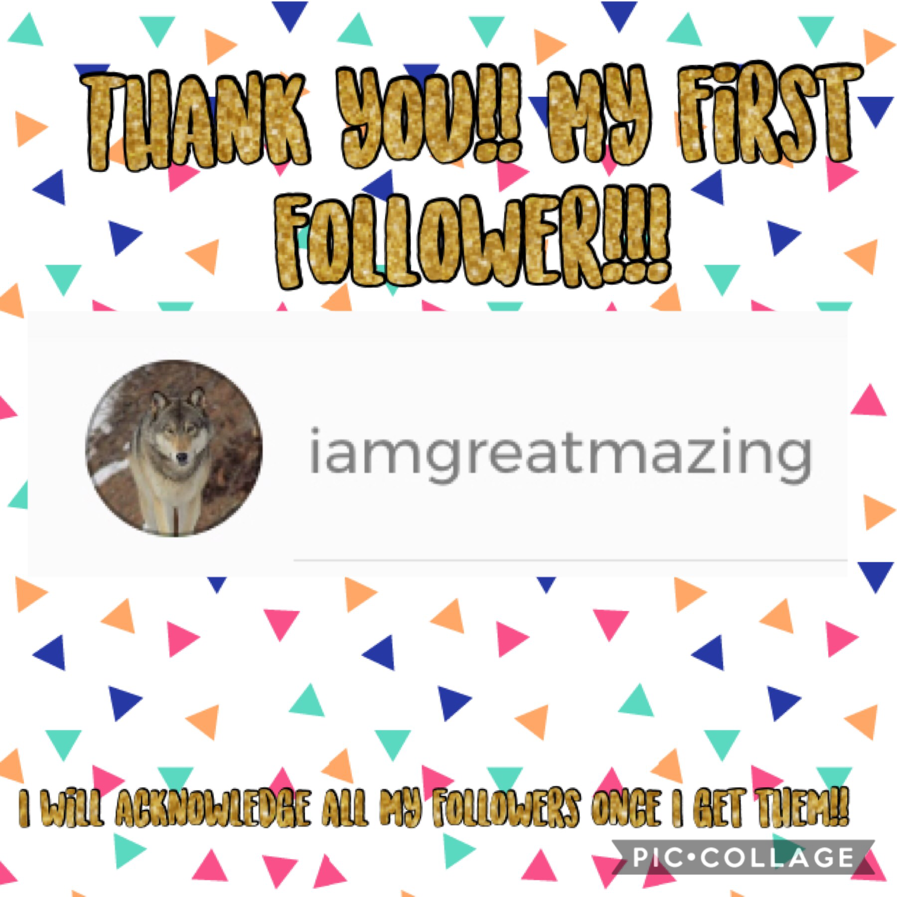 Thanks, I appreciate all my followers and each one I will thank 