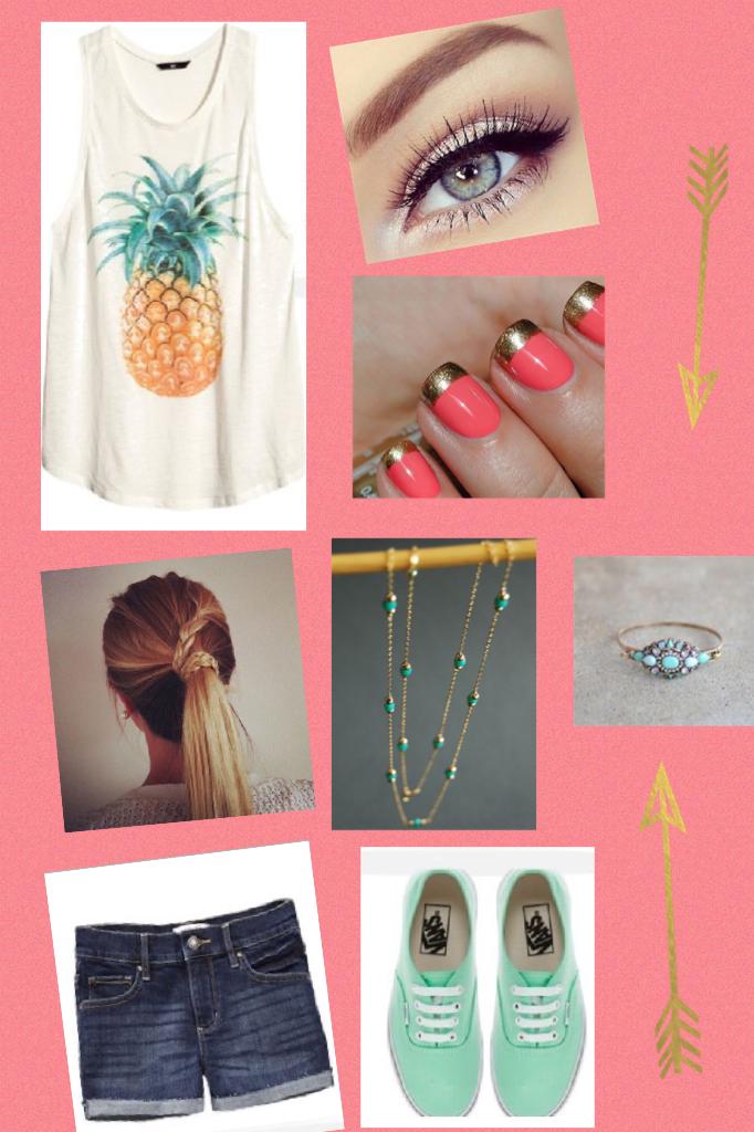 Pineapple outfit,
Summer ☀️🍍