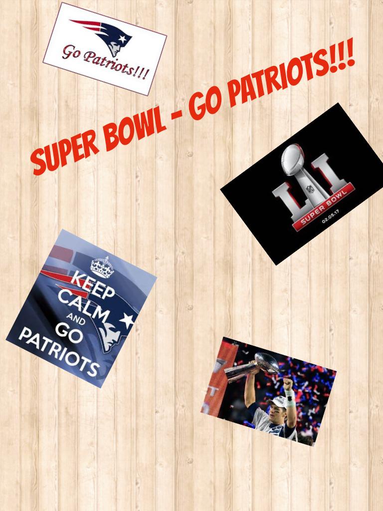 Super bowl - Go Patriots!!!