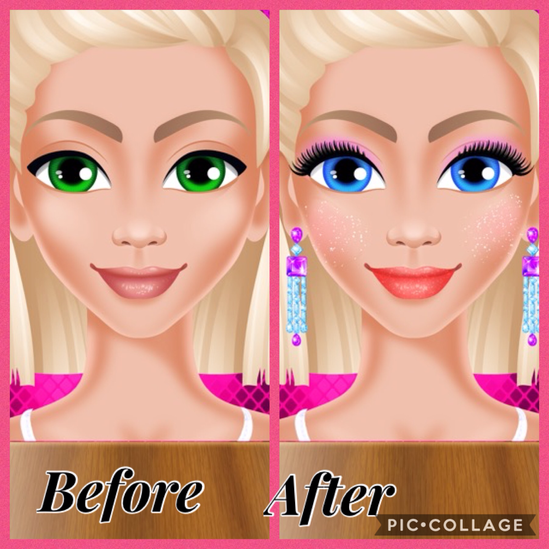 Before and after makeup!  What  girls look like before makeup and what girls look like after makeup!😊

P.S no offence to any girls judging I am a girl