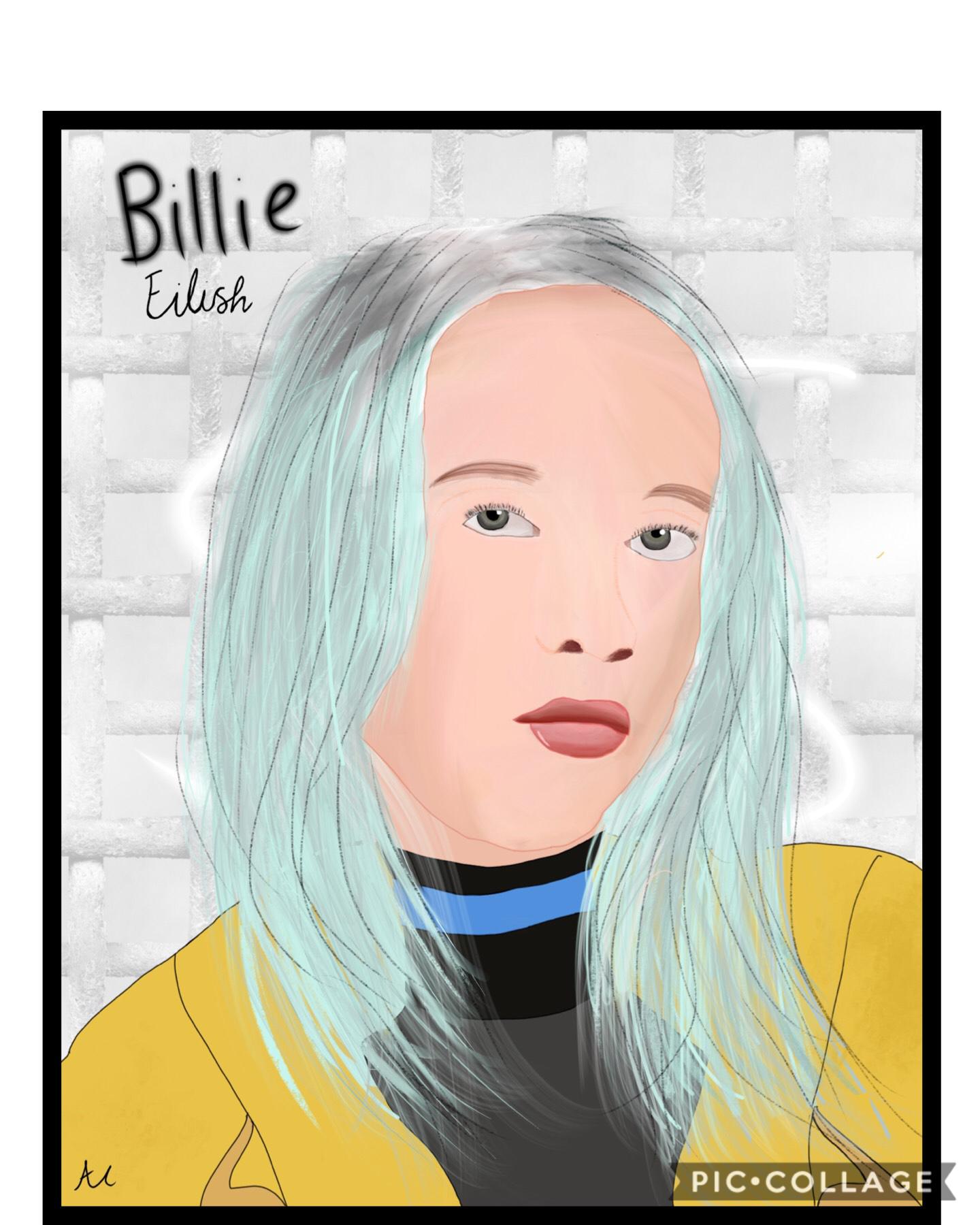 Billie Eilish  drawn on Pro Create