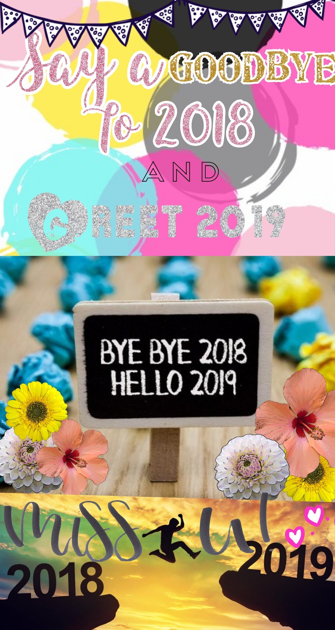 I can't believe it!! tap
2018 is over sooooo fast and 2019 is coming! HAPPY NEW YEAR EVERYONE!! 😄😄🌸🌸💐💐😄😄