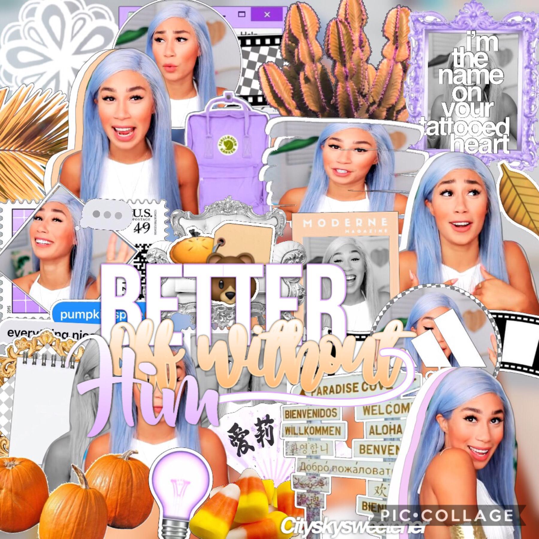 💜 TAP 💜
Hello!! I’m lovin this new edit 😍😍😍I’m v v happy this week is finally over!!😂🍁💫 I had a rough week and now I finally get to relax ☺️☺️ today I’m gonna get pumpkins with my friends hbu!?🍁🍂🎃 have a good day!!!💜💜💜💜